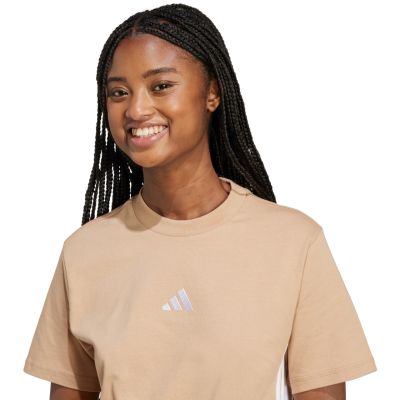 11. adidas Essentials 3-Streifen Baumwoll-T-Shirt W JX7616
