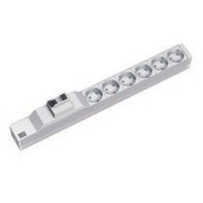 Bachmann 333.411 PDU 6-fach Stromverteilereinheit 1HE Grau, Silber