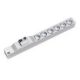Bachmann 333.411 PDU 6-fach Stromverteilereinheit 1HE Grau, Silber