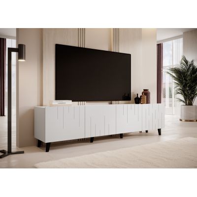 3. TV-Schrank BARI 200x42x52 weiß matt
