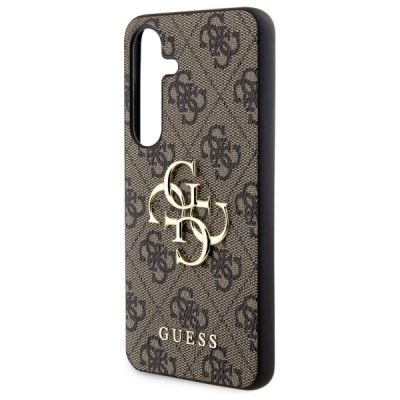 5. Guess 4G Big Metal Logo Hülle für Samsung Galaxy S24 - braun