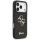 4. Guess Fixed Glitter Big 4G Hülle für iPhone 17 Pro - Schwarz