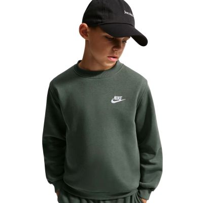3. Nike Sportswear Club Fleece Kinder-Sweatshirt, Dunkelgrün FD3006 305