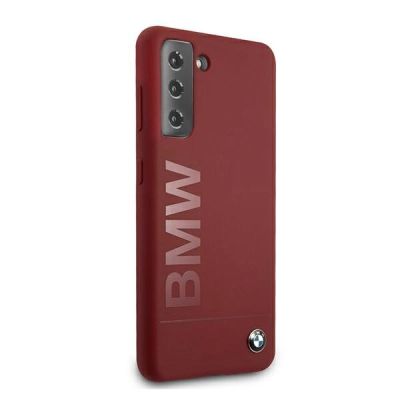 4. BMW Silikon-Signatur-Logo-Hülle für Samsung Galaxy S21+ – Rot