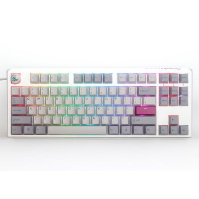 3. Ducky One 3 TKL Mist Grey Gaming-Tastatur USB US-Englisch Grau