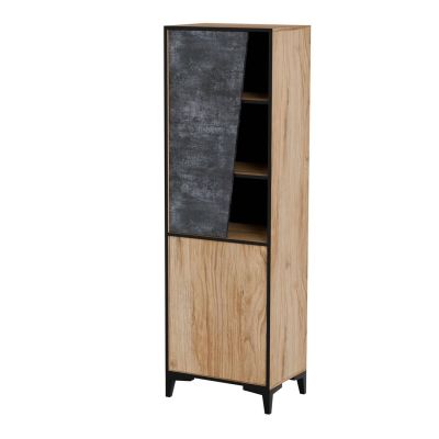 2D OVO Regal 50x38xH182,5 Eiche/Beton