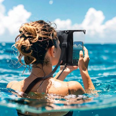 6. Spigen A640 Wasserdichte Handytasche – Schwarz