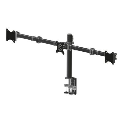 IIYAMA DS1003C-B1 Tischhalterung für 3 Monitore, geeignet für Bildschirme von 10 bis 27 Zoll