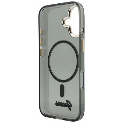 7. Guess IML Script Metal MagSafe Hülle für iPhone 17 - Schwarz