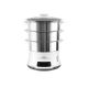 Tefal Convenient Series Deluxe VC502D 3-Korb-Dampfgarer, 900 W, Edelstahl, Weiß