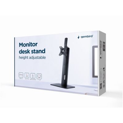 11. Gembird MS-D1-01 Monitorhalterung/Ständer 81,3 cm (32") Schreibtisch Schwarz