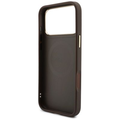 7. Guess 4G Hülle mit MagSafe-Wallet für iPhone 18 Pro / 17 Pro – braun