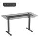 12. ERGO OFFICE ELEKTRISCHER SCHREIBTISCH, HÖHENVERSTELLBAR BIS 1160 MM, MAX. 80 KG, OHNE TISCHPLATTE, FÜR ARBEIT IM SITZEN UND STEHEN, SCHWARZ ER-400 B
