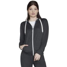 Skechers Godri Swift Kapuzenpullover mit durchgehendem Reißverschluss JA69-BKCC Grau XS