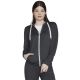 Skechers Godri Swift Kapuzenpullover mit durchgehendem Reißverschluss JA69-BKCC Grau XS