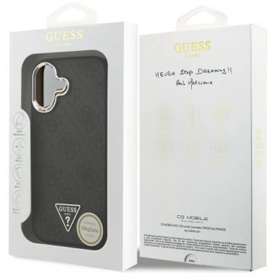 8. Guess 4G Triangle Logo MagSafe Hülle für iPhone 17 - Schwarz