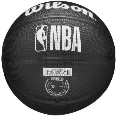 3. Wilson Team Tribute Brooklyn Nets Mini Ball Jr WZ4017604XB