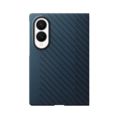 3. EF-KF971SNE Samsung Carbon Magnet Case für Galaxy Z Fold 8 Marineblau