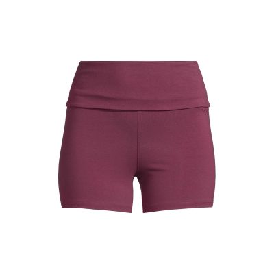 CASALL Sublime Folded Hotpants Damen-Trainingsleggings Burgunderrot
