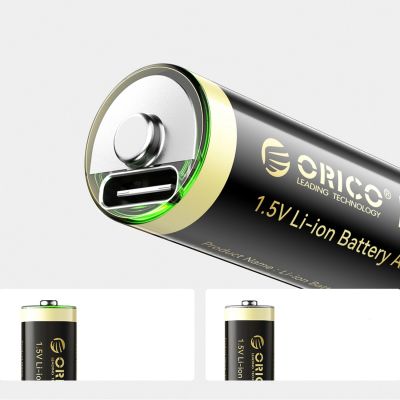 7. Orico Ener-G EG5C Lithium-Batterie 1,5 V 2100 mWh AA USB-C wiederaufladbare Batterie 2 Stück.