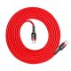 2. Baseus CATKLF-H09 USB-C – USB-C PD QC-Kabel 60 W 3 A 480 Mbit/s 2 m – rot