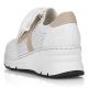 24. Rieker W N6304-80 weiße Lederkeilschuhe