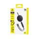 4. Baseus Free2Pull Mini 100W 3-in-1 USB-C Einzugskabel – 2x USB-C 1,2 m – Schwarz