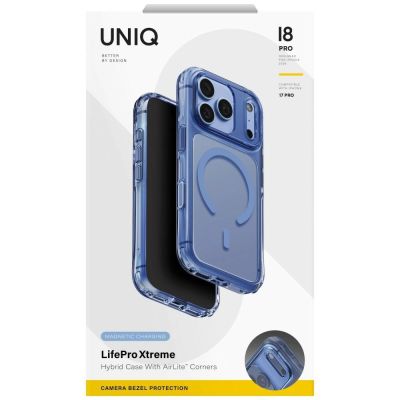 7. Uniq LifePro Xtreme Magclick Ladehülle für iPhone 18 Pro / 17 Pro – Transparentblau
