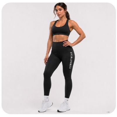 2. Lange schwarze COMBAWTEAR Leggings für Damen | DBX Bushido