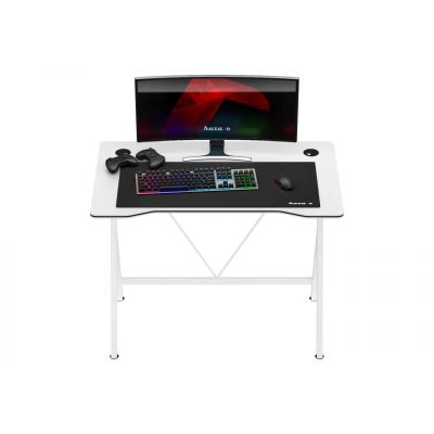 4. Huzaro Hero 1.4 Weißer Gaming-Schreibtisch