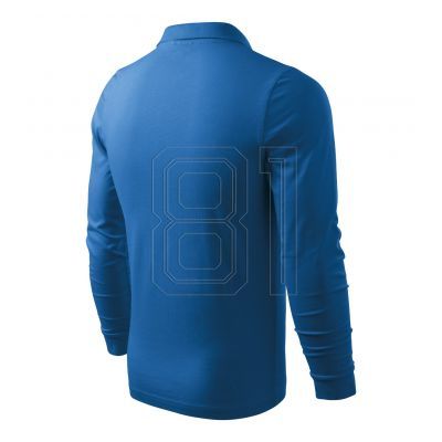 3. Malfini Single J. LS M Poloshirt MLI-21114 azurblau