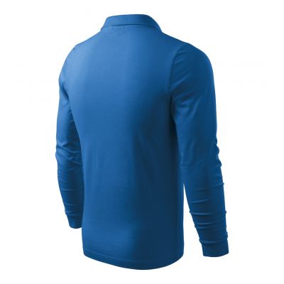 3. Malfini Single J. LS M Poloshirt MLI-21114 azurblau
