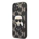 2. Karl Lagerfeld KLHCP13SPMNIKBK iPhone 13 mini 5.4" Hardcase schwarz/schwarz Monogram Ikonik Patch