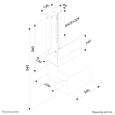 4. Neomounts CPU-D200SILVER Desktop-Halterung Silber