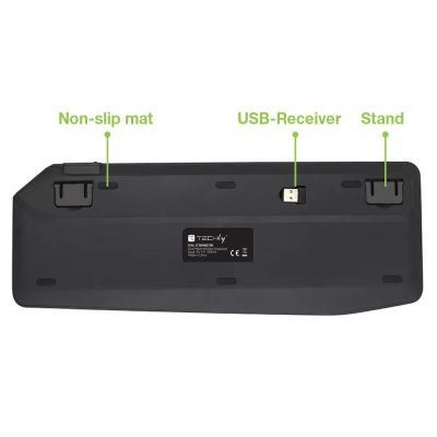 10. TECHLY DRAHTLOSE DUAL-BT/RF-TOUCH-TASTATUR