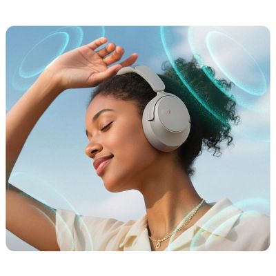 11. QCY H3S Kabellose On-Ear-Kopfhörer mit LDAC und ANC-Geräuschunterdrückung – Grau