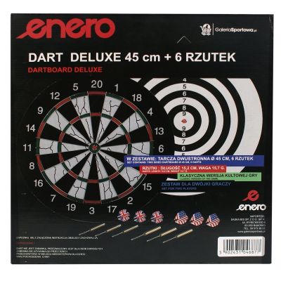 10. 45 cm Pappdart für den Außenbereich und 6 Enero-Darts