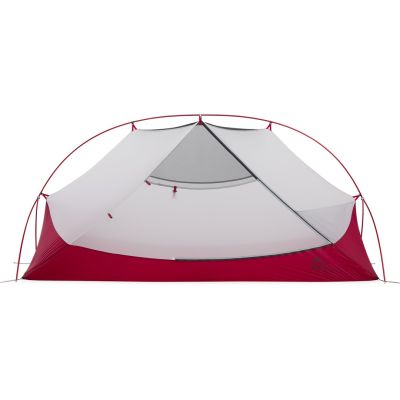 2. MSR Hubba Hubba Bikepack 1-Personen-Dreieckszelt, grün, rot, weiß