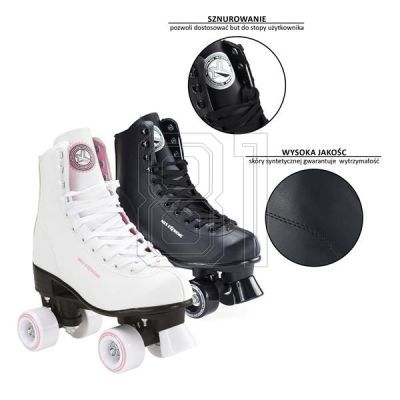 2. Roller skates Nils Extreme NQ8400S Black s.35