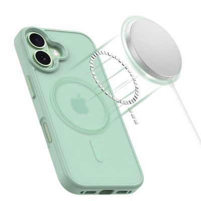 4. Tech-Protect MagMat MagSafe Hülle für iPhone 17 - Transparent Grün