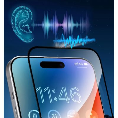 11. Joyroom JR-MKN0313 Corning Eyecare Panzerglas für iPhone 15 Plus/16 Plus