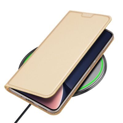 6. Dux Ducis Skin Pro Hülle Xiaomi 13 Flip Card Wallet Gold Ständer