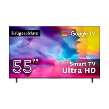KRUGER&MATZ LED-Fernseher 55" UHD GOOGLETV, DVB-T2/S2/T/C H.265 HEVC KM0255UHD-G