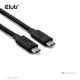 7. CLUB3D CAC-2501 Thunderbolt-Kabel 1 m 120 Gbit/s Schwarz