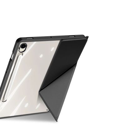6. Dux Ducis Magi Hülle mit Stifthalter für Samsung Galaxy Tab S10 FE/S9/S9 FE - Schwarz