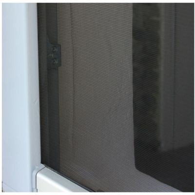 18. Moskitonetzfenster 100x100 cm, weißes Polyester + Klettband
