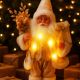 9. Dekorativer Weihnachtsmann, 30 cm, Gold