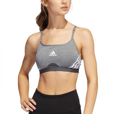 4. adidas Aeroreact Training Light-Support 3-Streifen-BH W HC7870