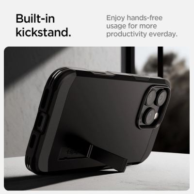13. Spigen Tough Armor „T“ MagSafe Hülle für iPhone 16 Pro Max – Schwarz