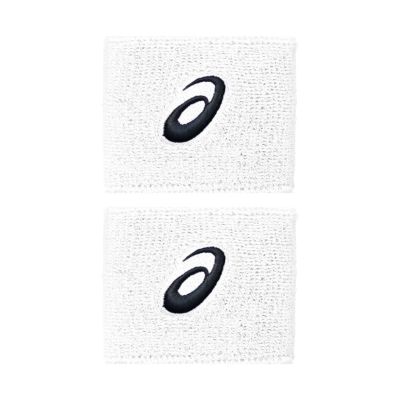 Asics Schweißband fürs Handgelenk, 2 Stück, weiß, 3043A143 100